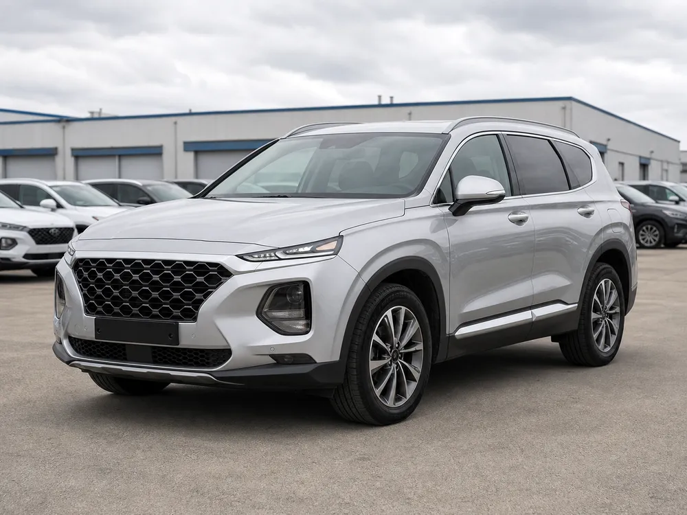 Hyundai Santa Fe 2.2D 2020 Silver Korean used suv for export